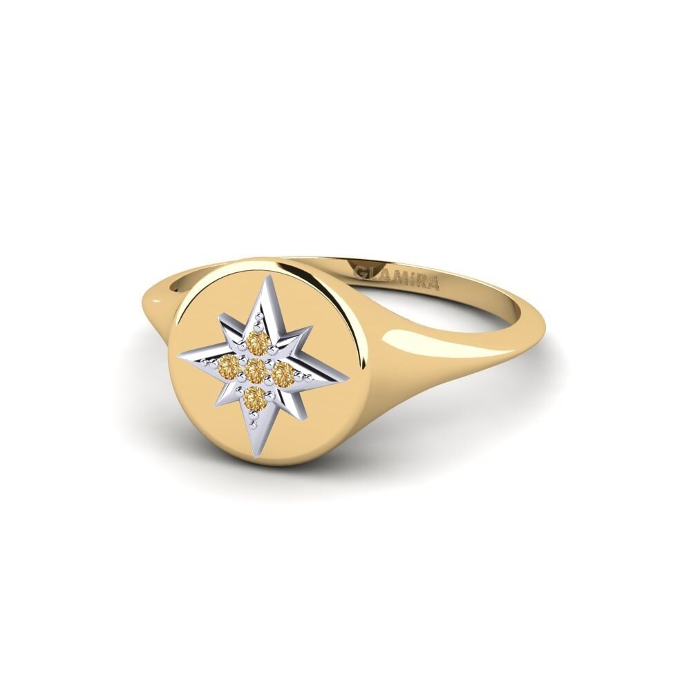 Diamante Castanho Anel Kufara