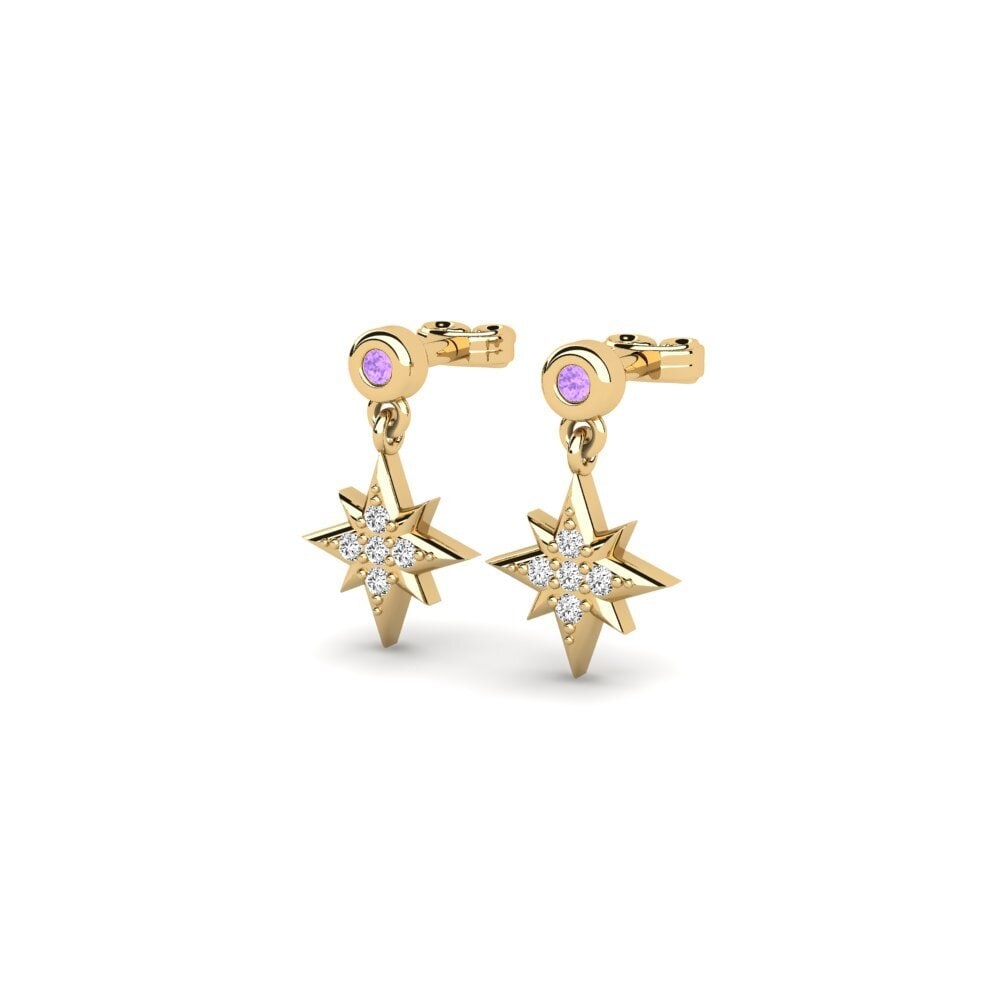 Amethyst Damen ohrring Kuntentizza