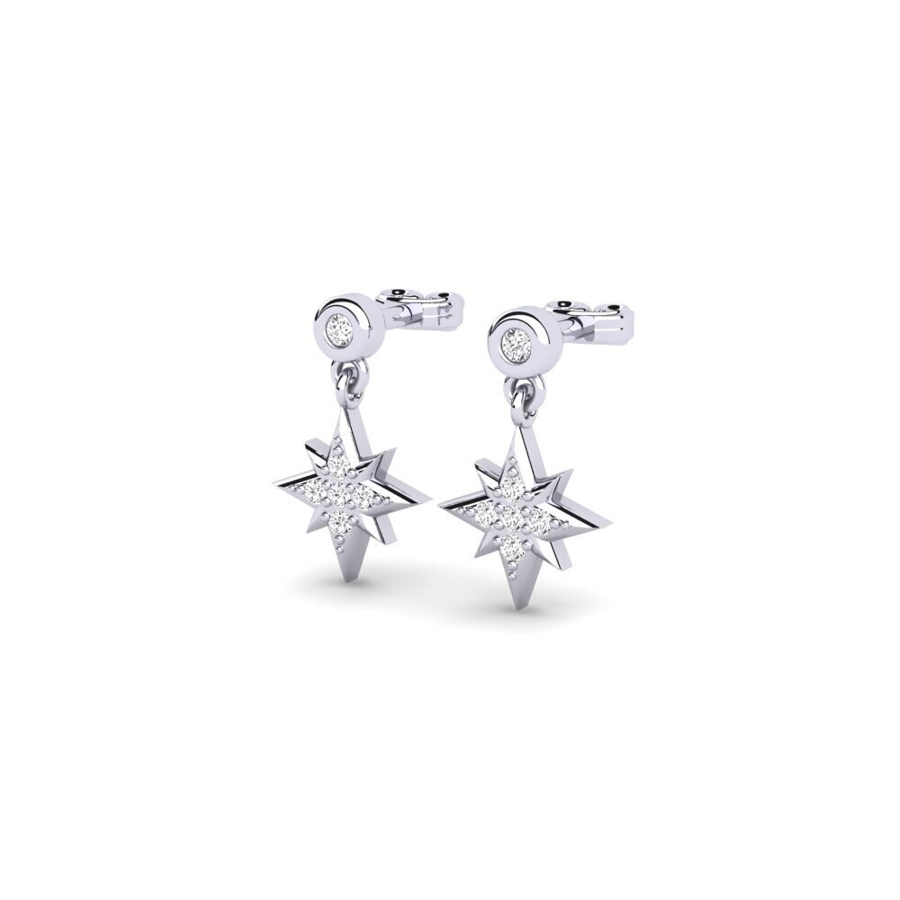 White Silver Women's Earring Kuntentizza