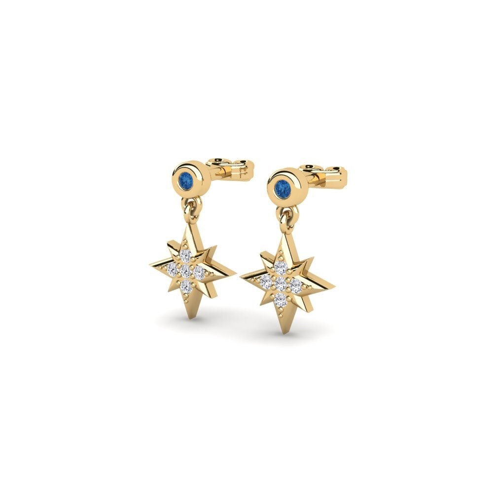 sapphire-zirconia Women's ต่างหู Kuntentizza
