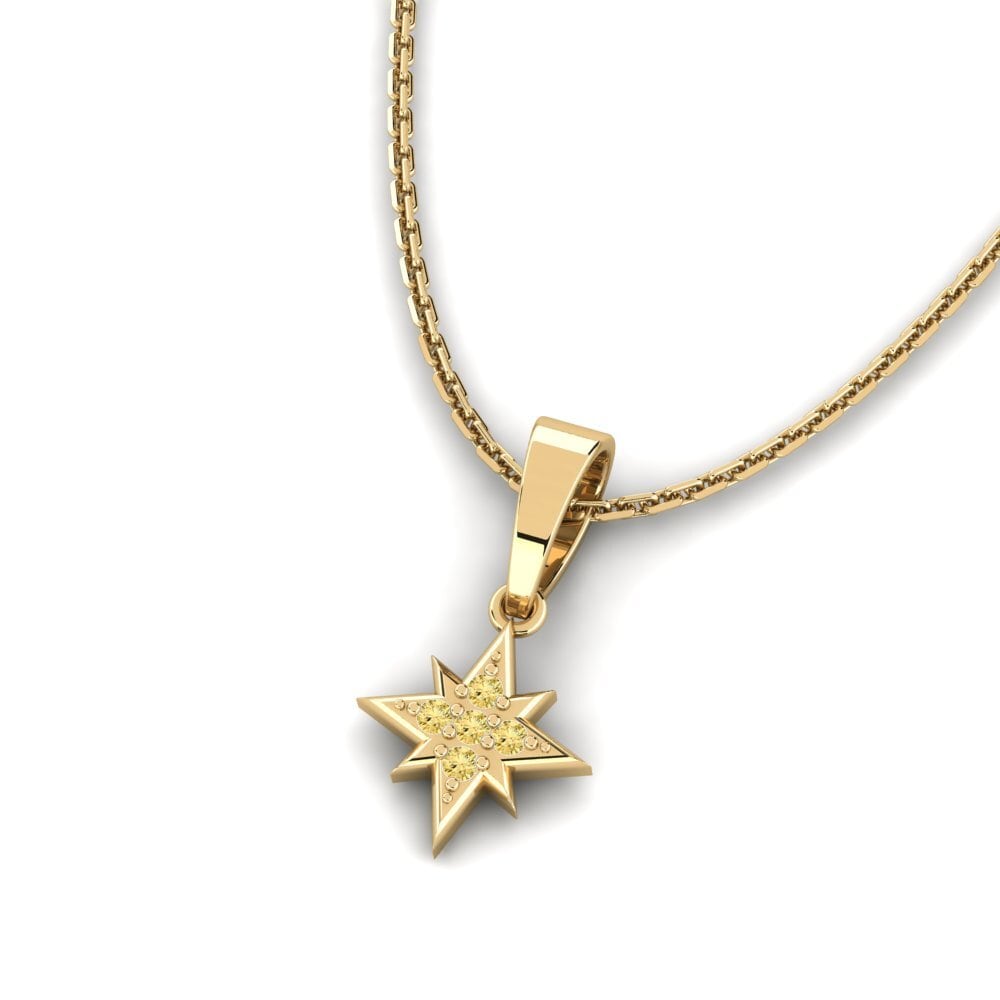 Yellow Diamond Women's Pendant Phethegilego