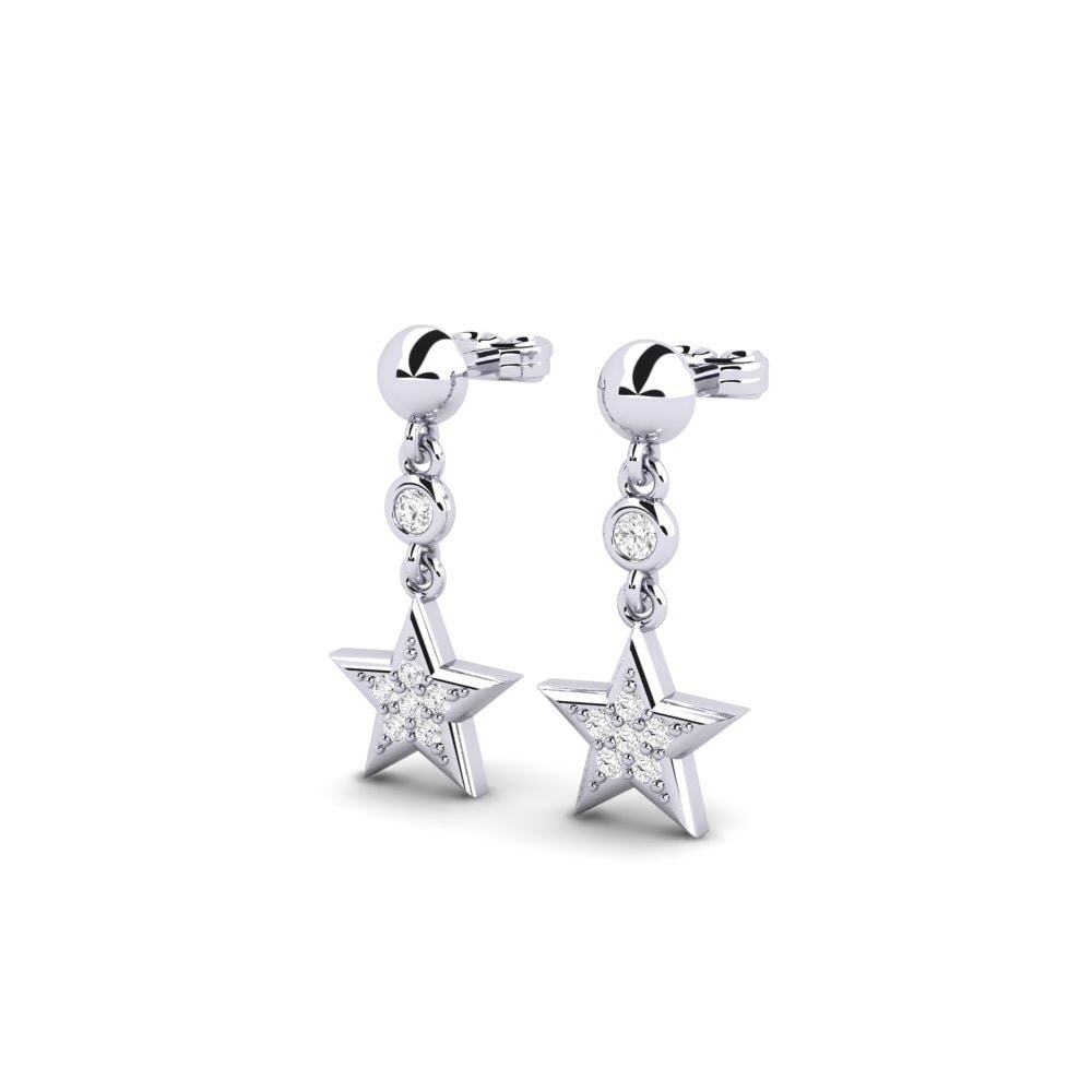 White Silver Women's Earring Regitze