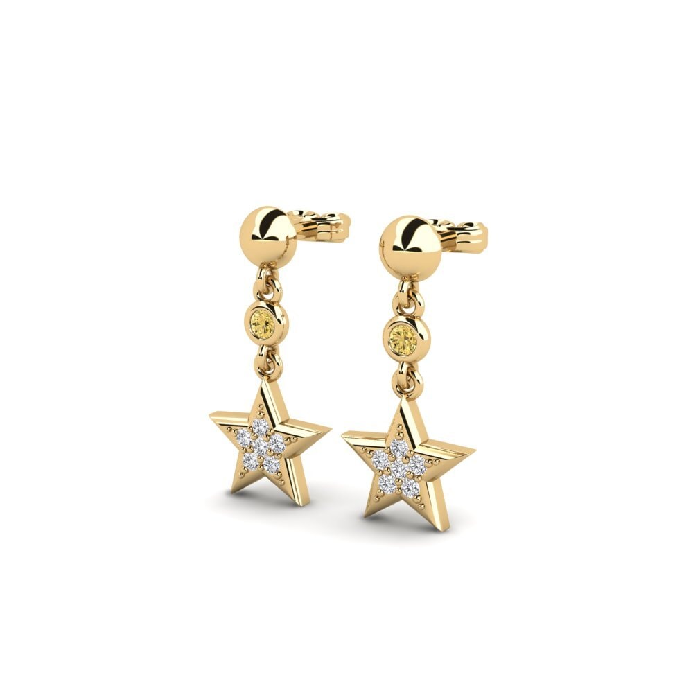 Yellow Diamond Women's Earring Regitze