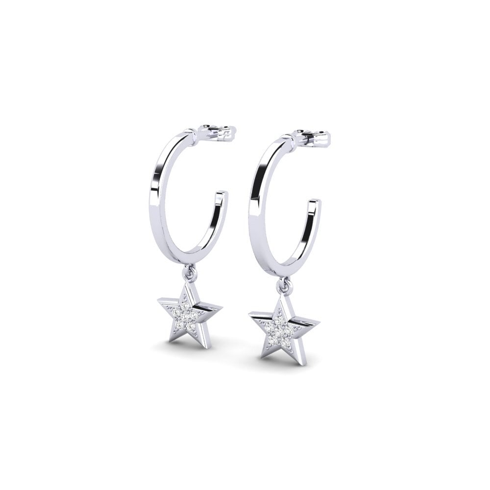 White Silver Women's Earring Sebaka