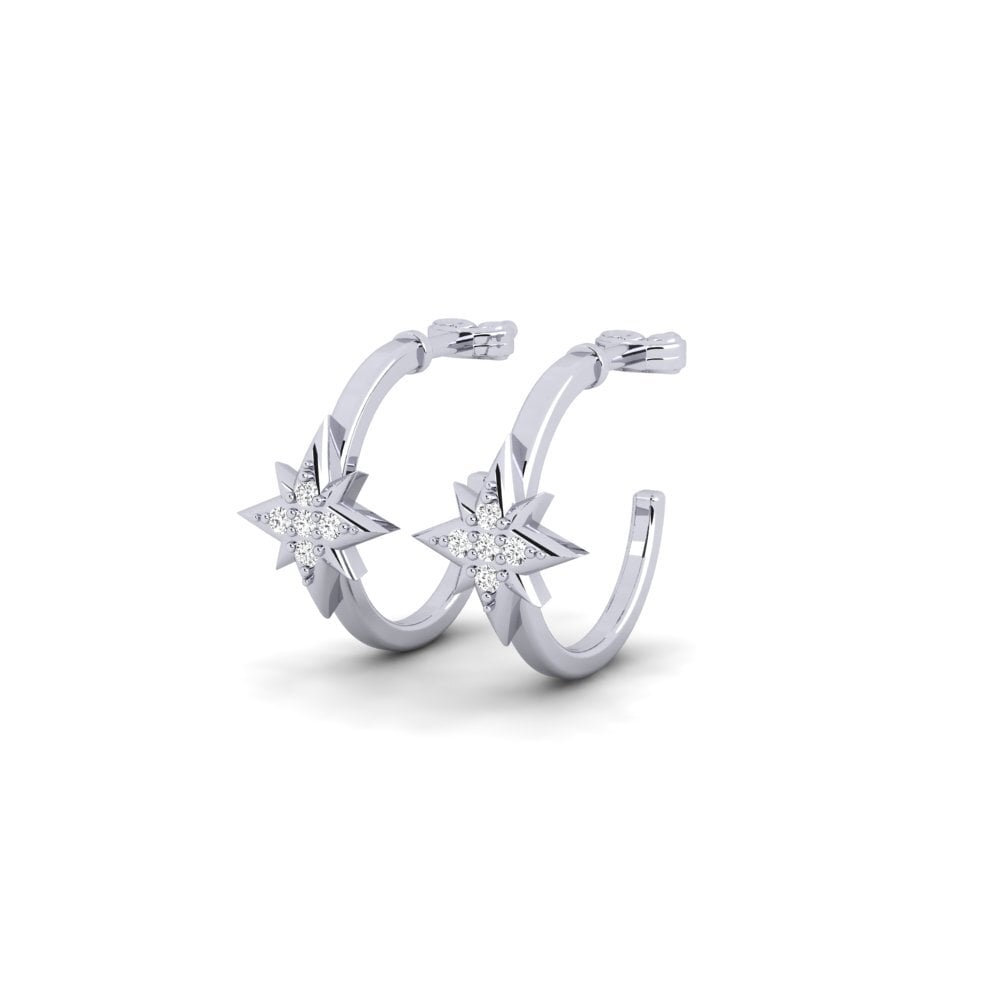 White Silver Women's Earring Strading