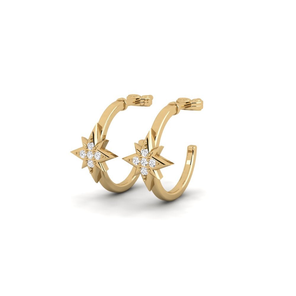 14ct Yellow Gold Women's Earring Strading