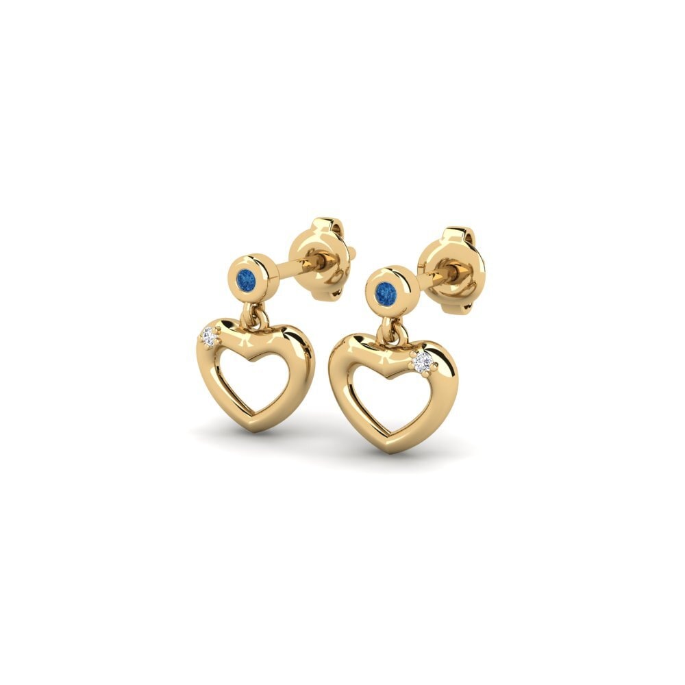 sapphire-zirconia Women's ต่างหู Alied