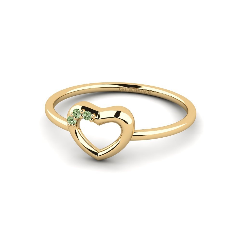 Diamante Verde Anel Azuran