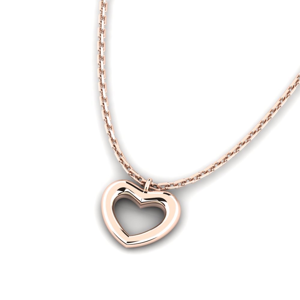 14k Oro Rosa Colgante de Mujer Biyce