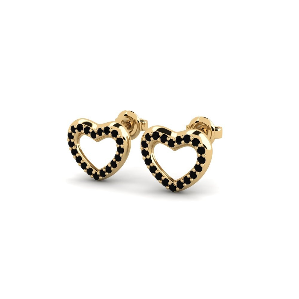 Onyx Noir Boucle d'oreille femme Extin