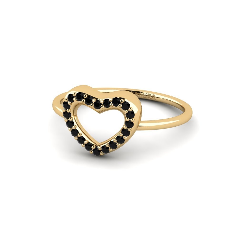 Zafiro negro Anillo Melia