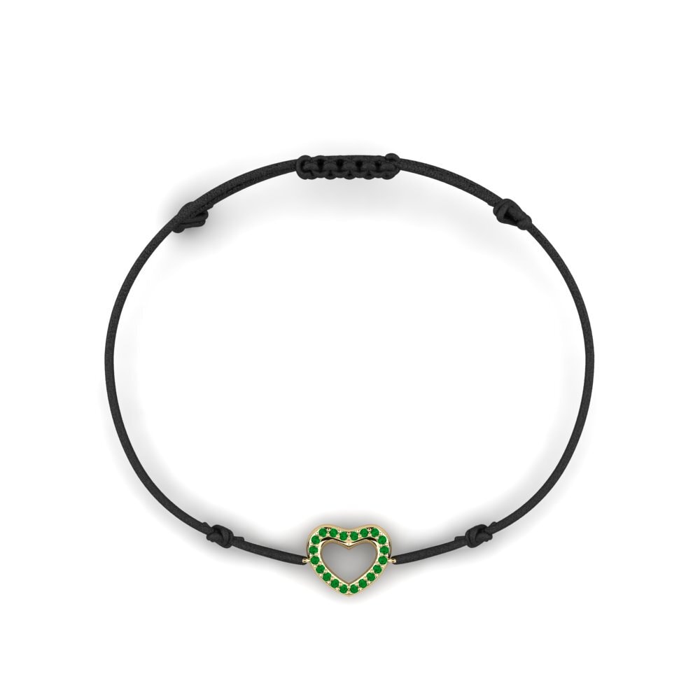 Esmeralda Pulsera de cordón Miex