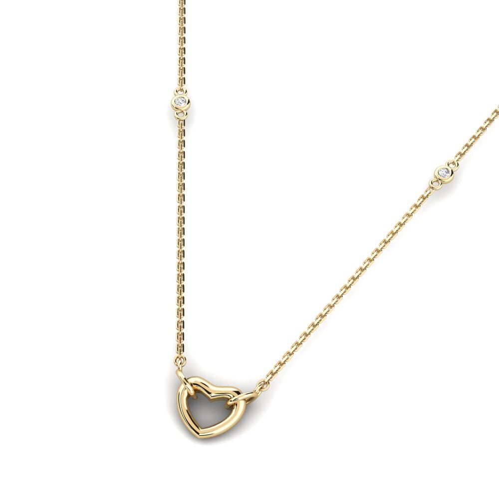 Zafiro blanco Collar de Mujer Mincol