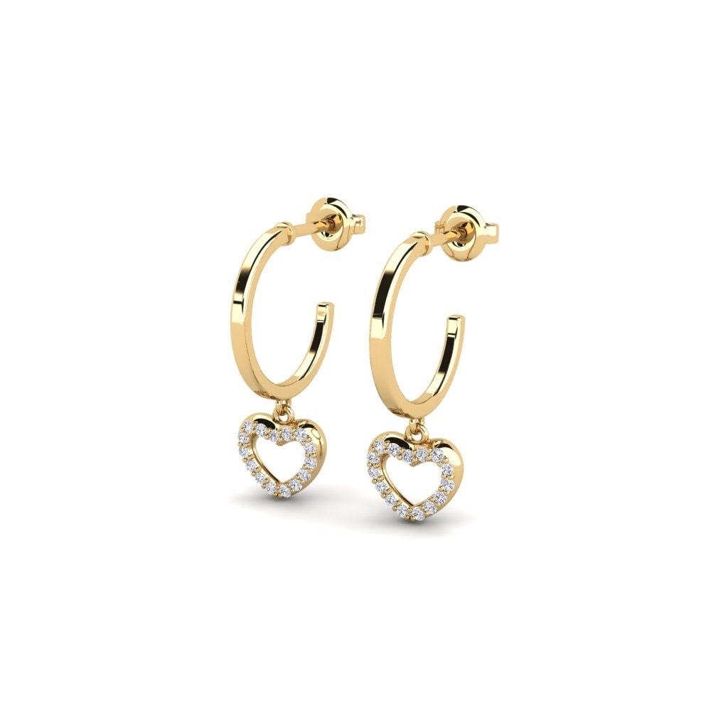 Diamant Dames Oorbellen Minnen