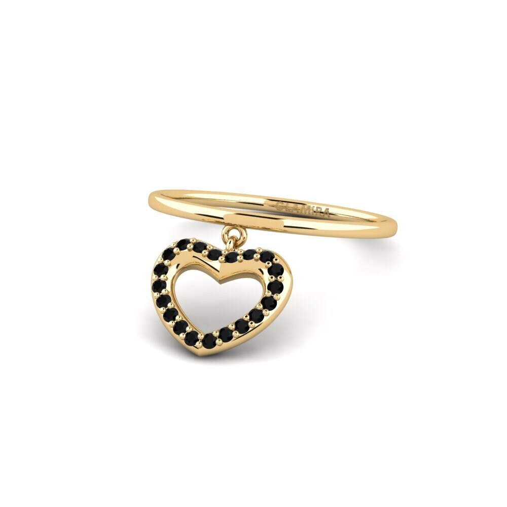 Zafiro negro Anillo Moiso
