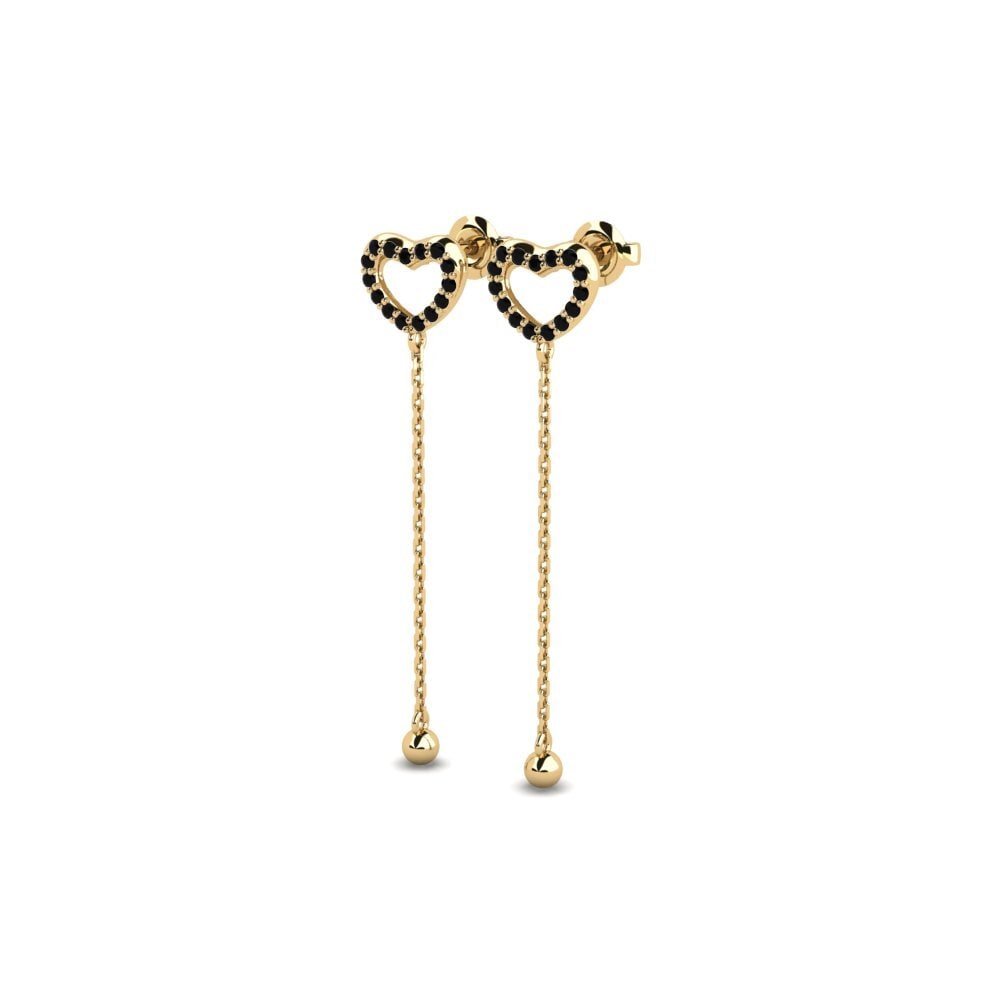 Onyx Noir Boucle d'oreille femme Olivo