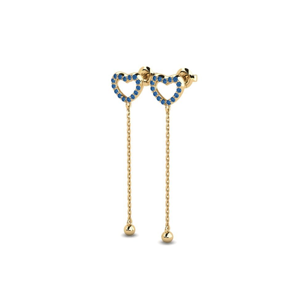 sapphire-zirconia Women's ต่างหู Olivo