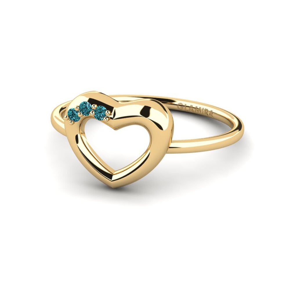 Diamante Azul Anillo Penya