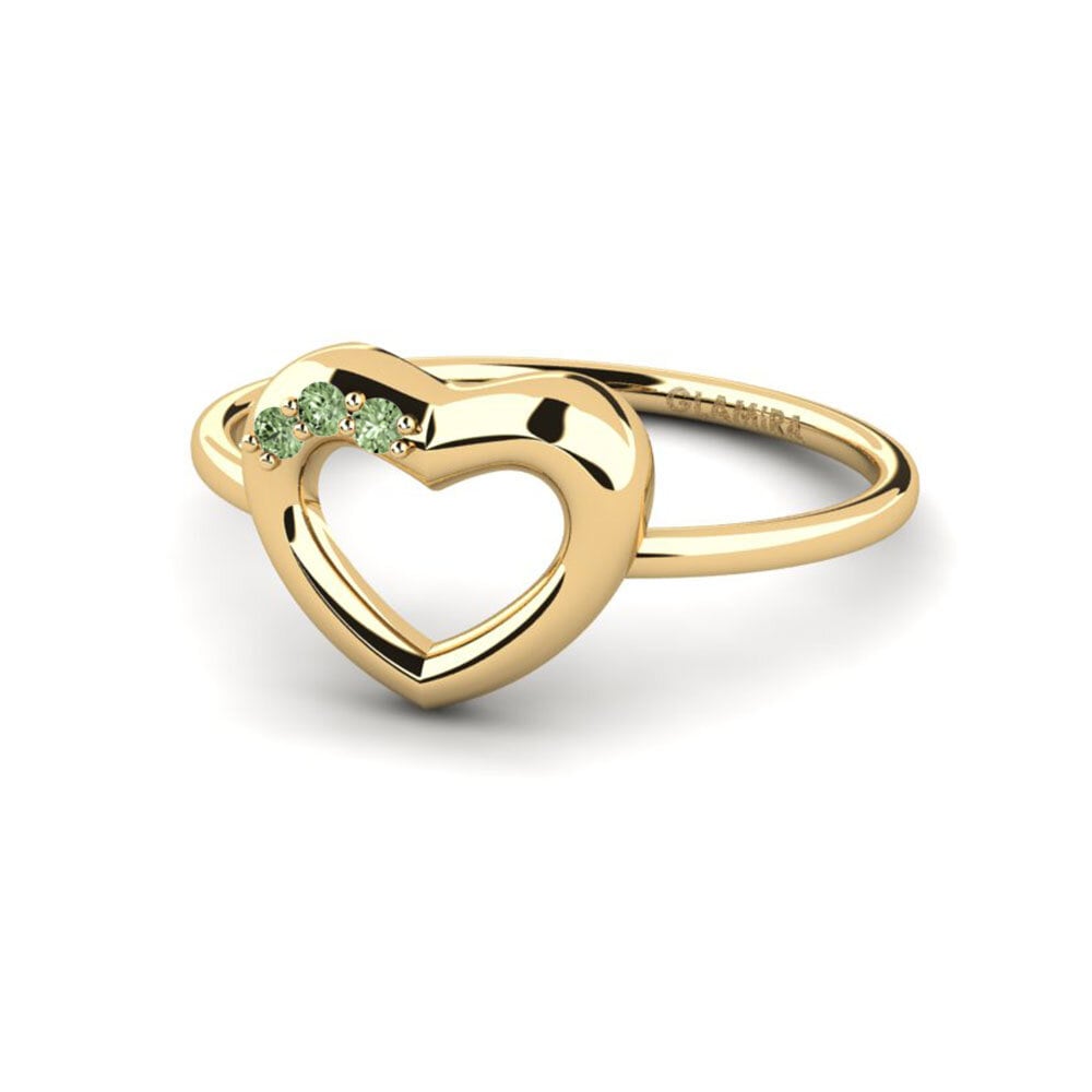Diamante Verde Anel Penya