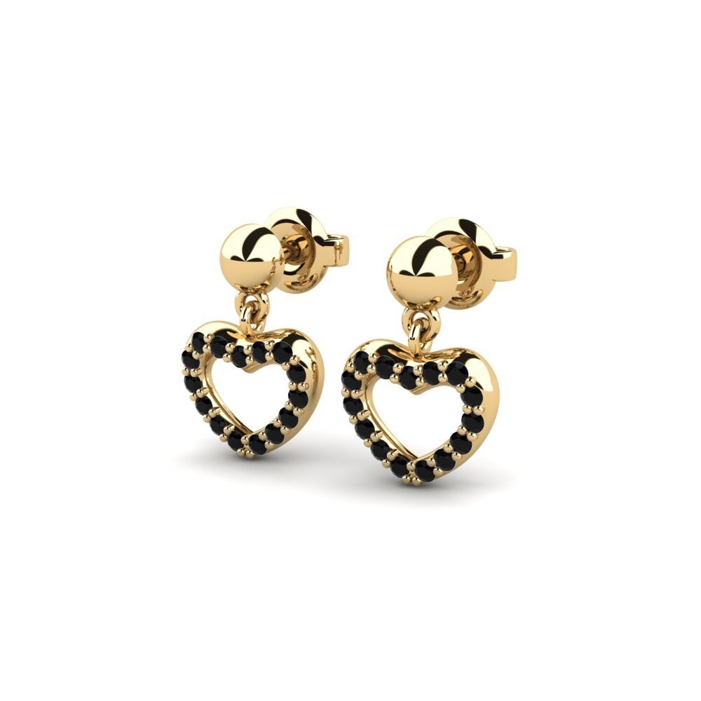 Onyx Noir Boucle d'oreille femme Sinia