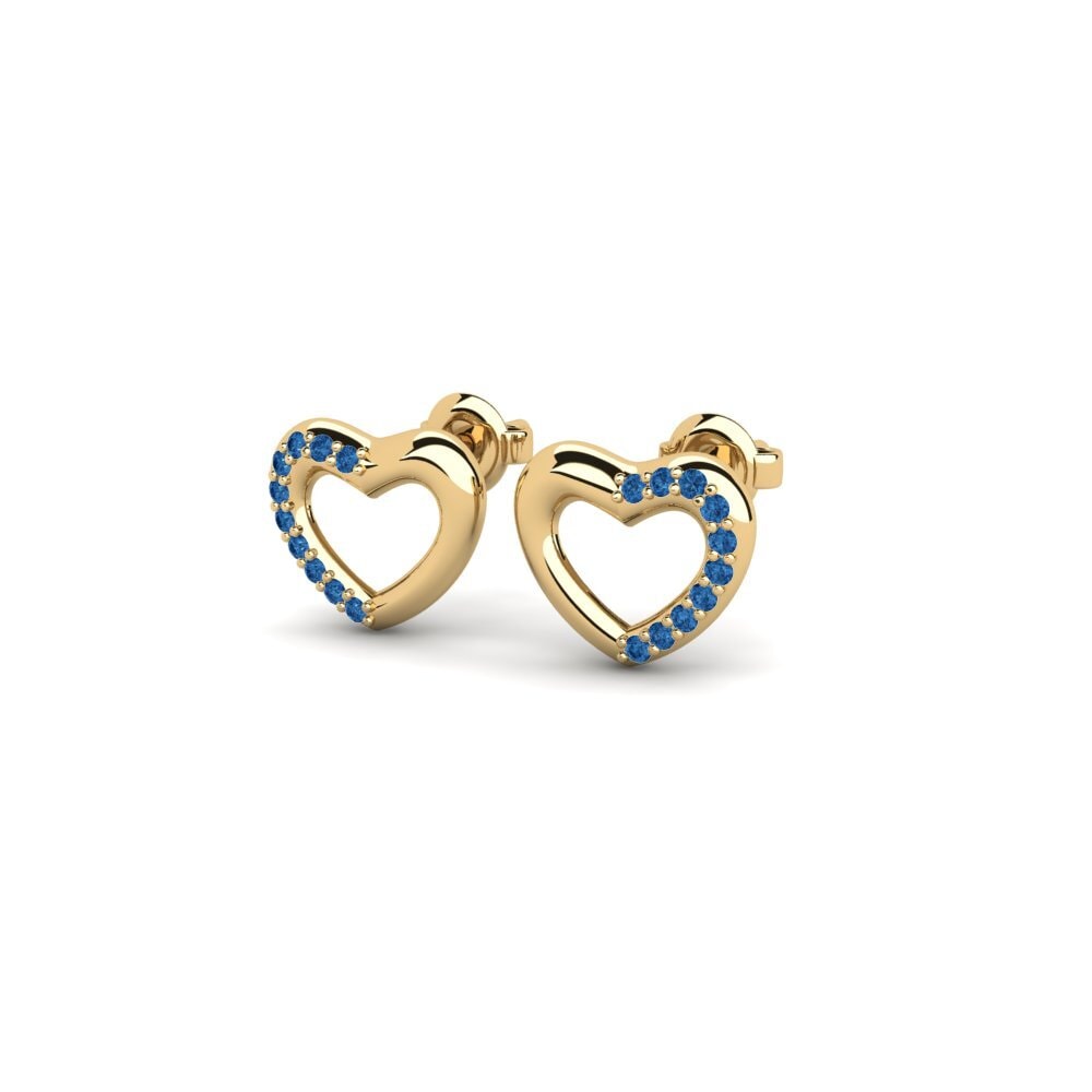 sapphire-zirconia Women's ต่างหู Wennena