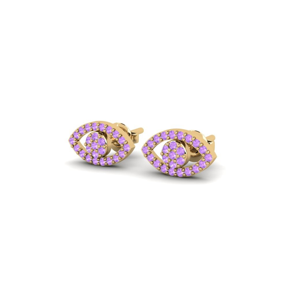 Amethyst Damen ohrring Ausardia
