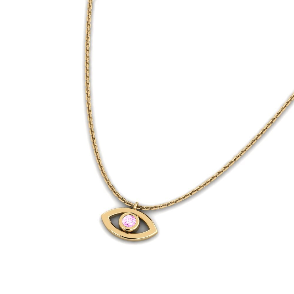Zafiro Rosado Collar de Mujer Bogang