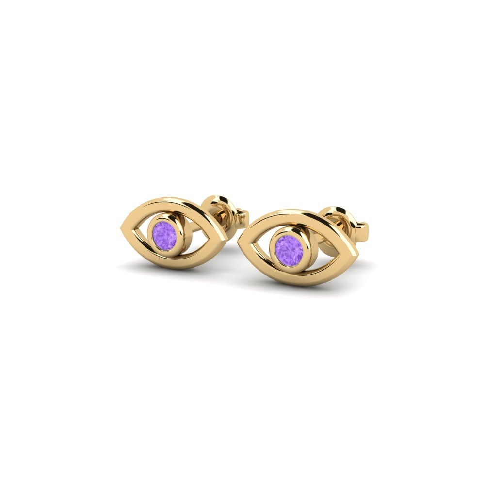 Amethyst Damen ohrring Braveco