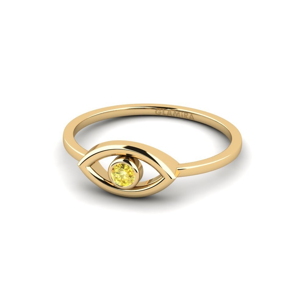 Yellow Sapphire Ring Ciglio