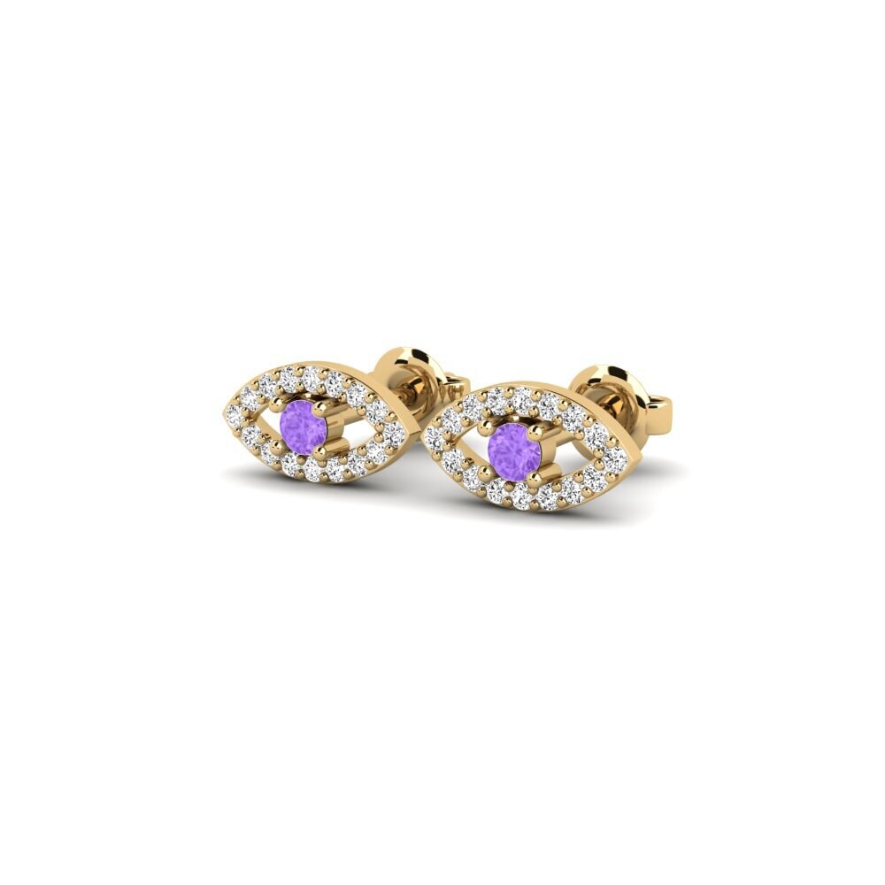 Amethyst Damen ohrring Daotang