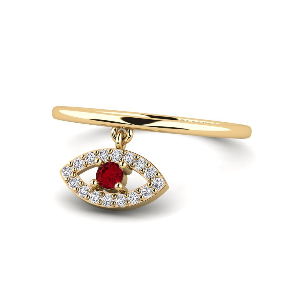 Red Zirconia Ring Deochi