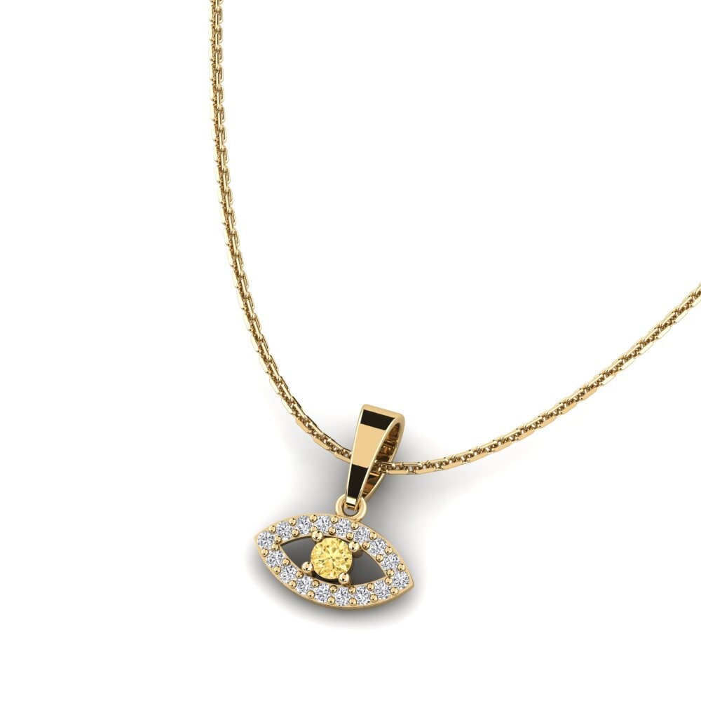 Yellow Diamond Women's Pendant Fortitudo