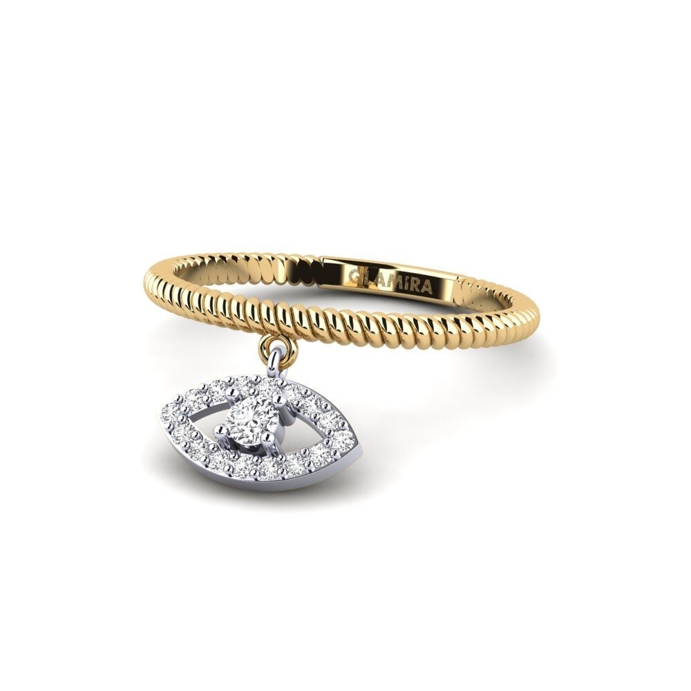 14ct Yellow & White Gold Ring Geana