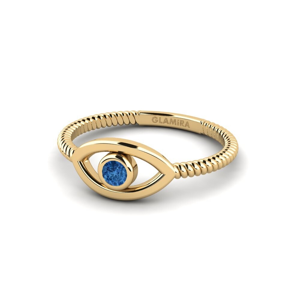 Circonita Azul Oscuro Anillo Hugrekki