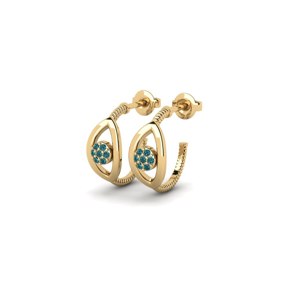 Blue Diamond Women's Earring Jaruntaka