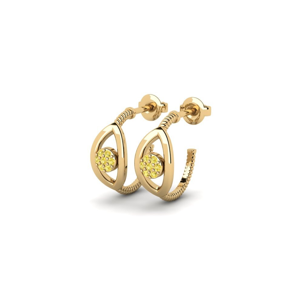 Yellow Sapphire Women's Earring Jaruntaka