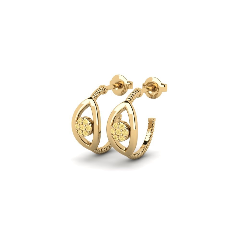 Yellow Diamond Women's Earring Jaruntaka