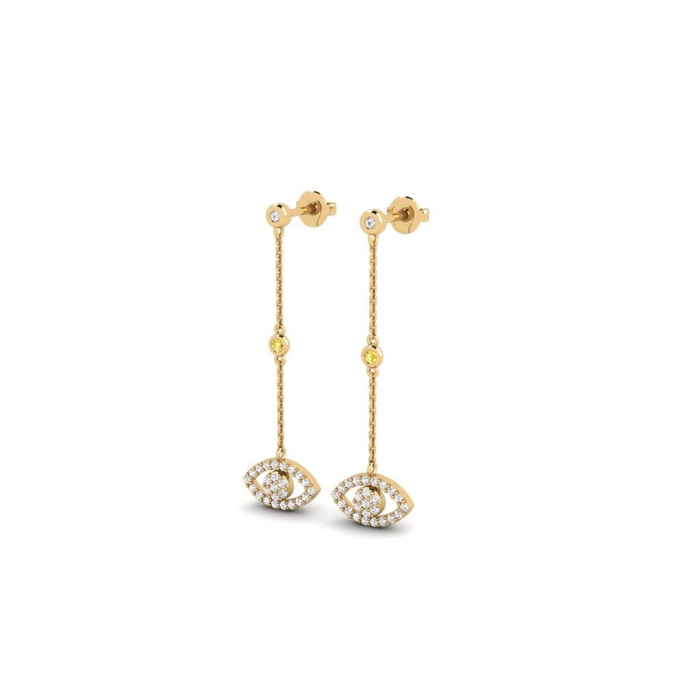 Yellow Sapphire Women's Earring Kaisog