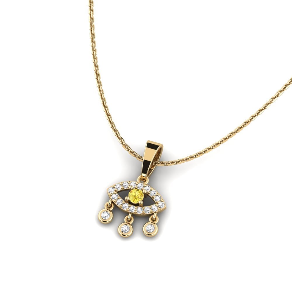 Yellow Sapphire Women's Pendant Kynning
