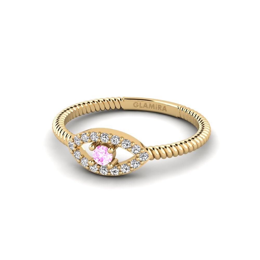 Zafiro Rosado Anillo Leihlo