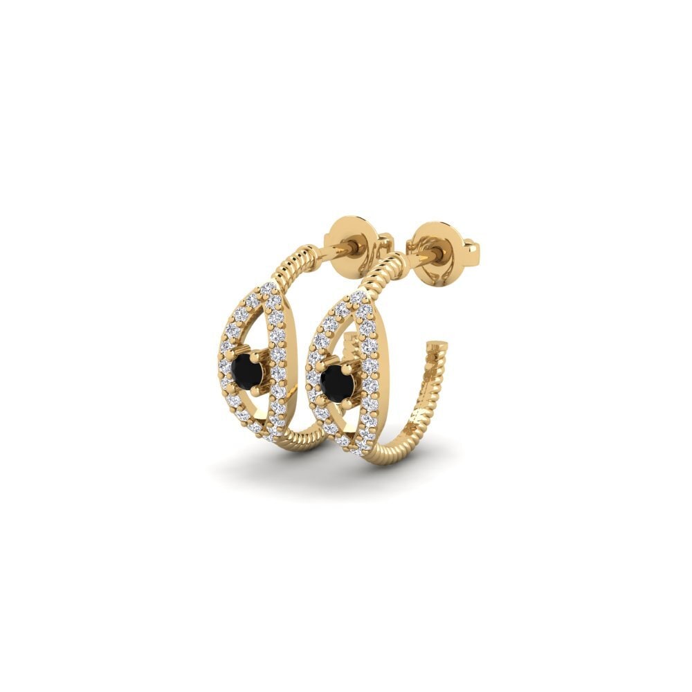 Black Diamond Women's Earring Matsuge