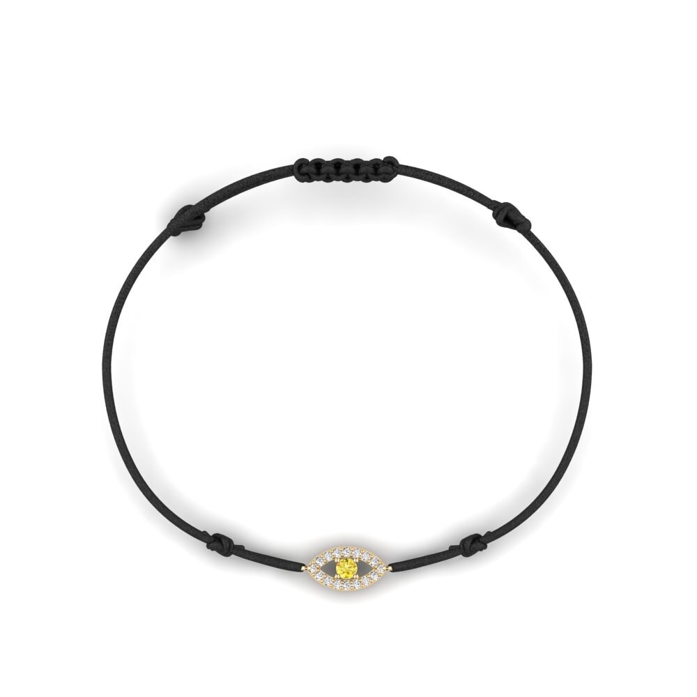 Yellow Sapphire Cord Bracelet Oyevipper