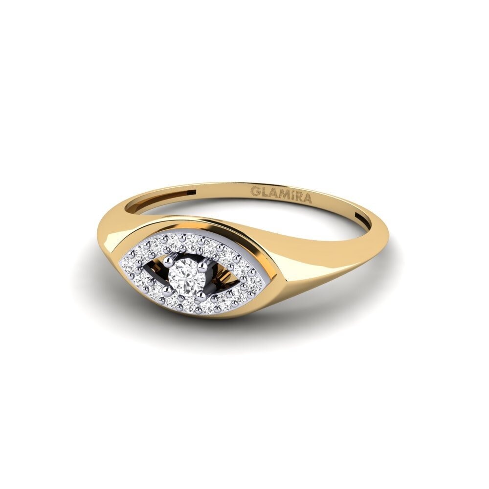 14ct Yellow & White Gold Ring Pestanya