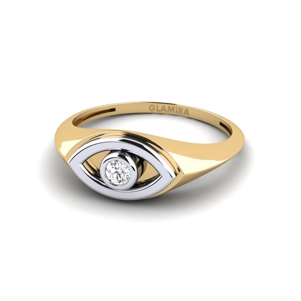 14ct Yellow & White Gold Ring Pilkon