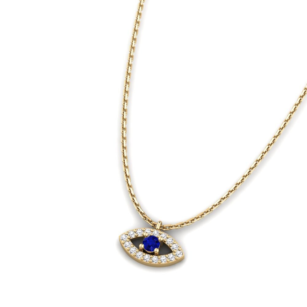Sapphire Women's Necklace Trepalnic