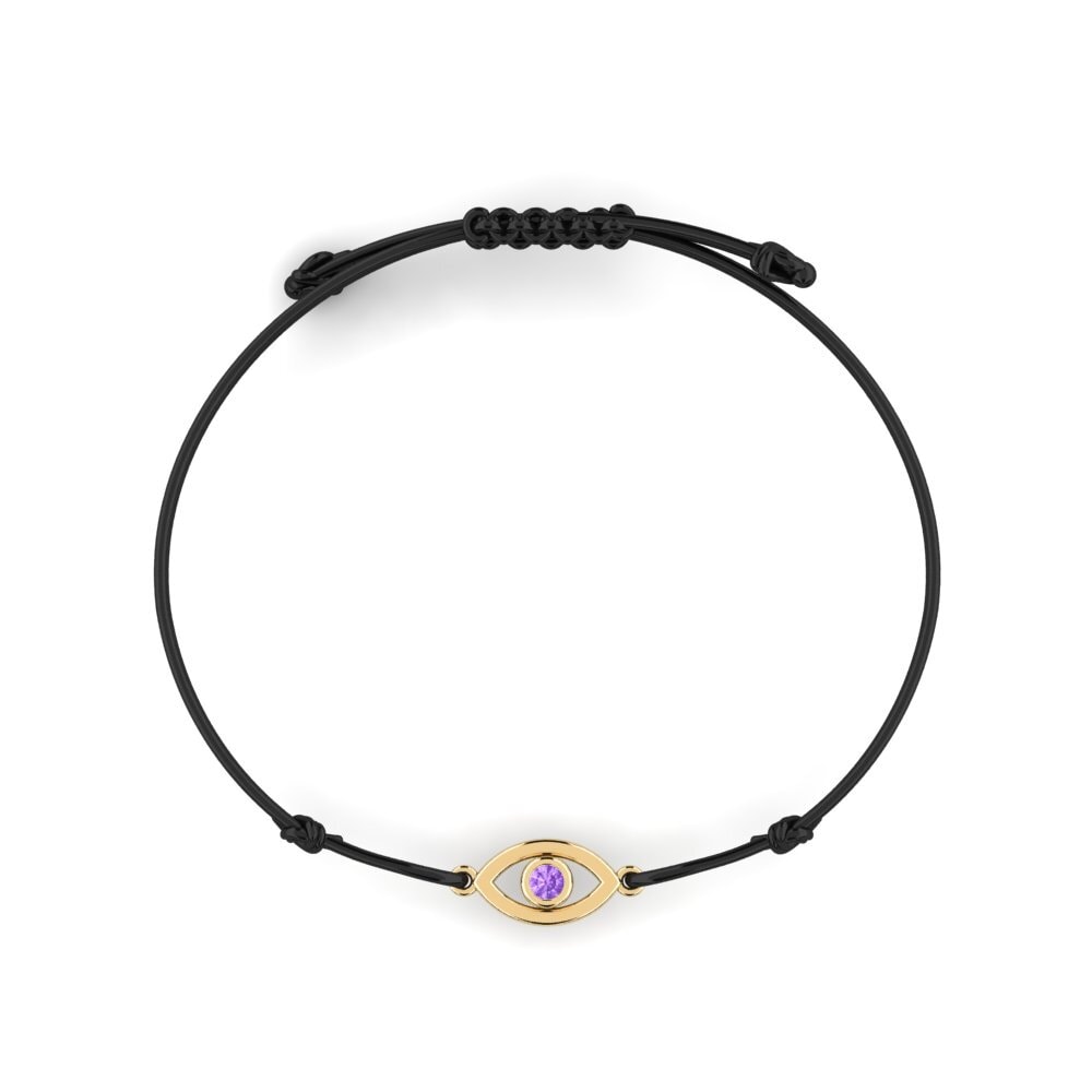 Amatista Pulsera de cordón Tulangan