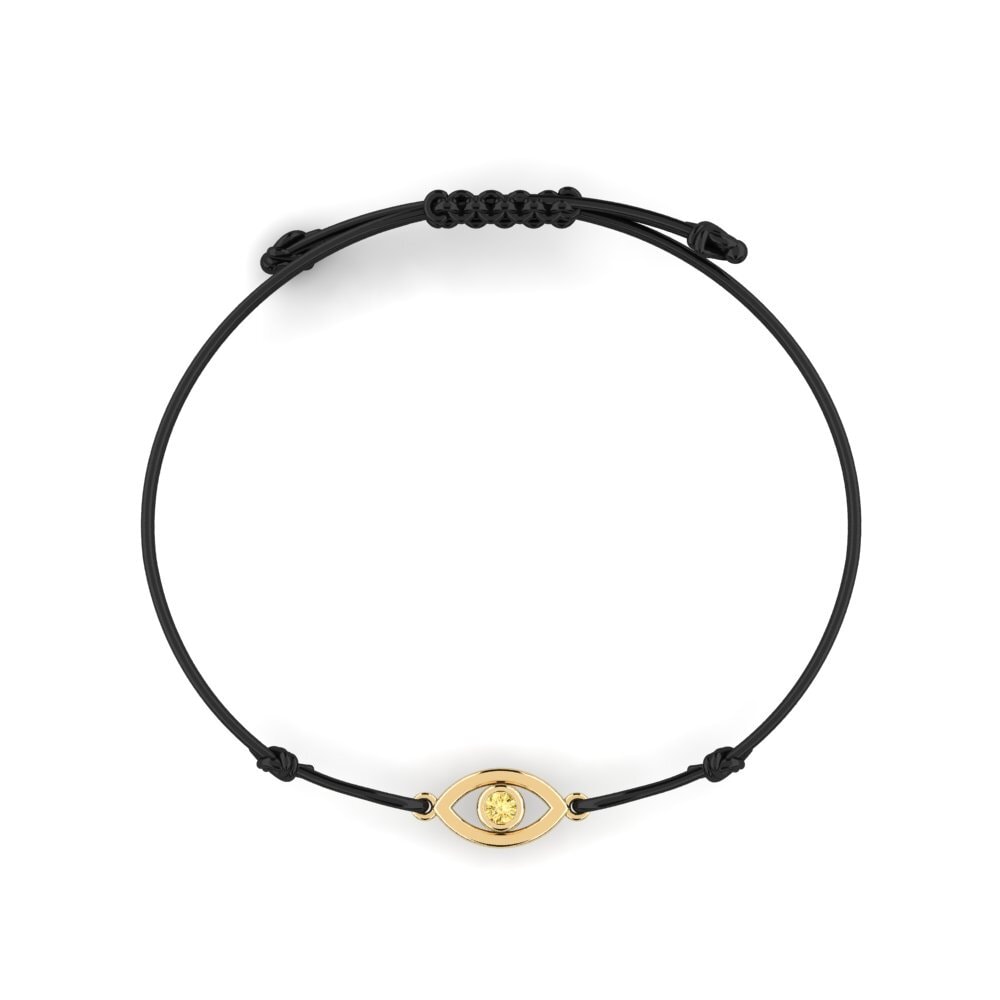 Yellow Diamond Cord Bracelet Tulangan