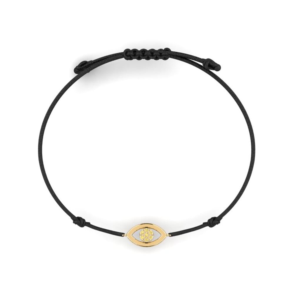 Yellow Diamond Cord Bracelet Ukrepvane