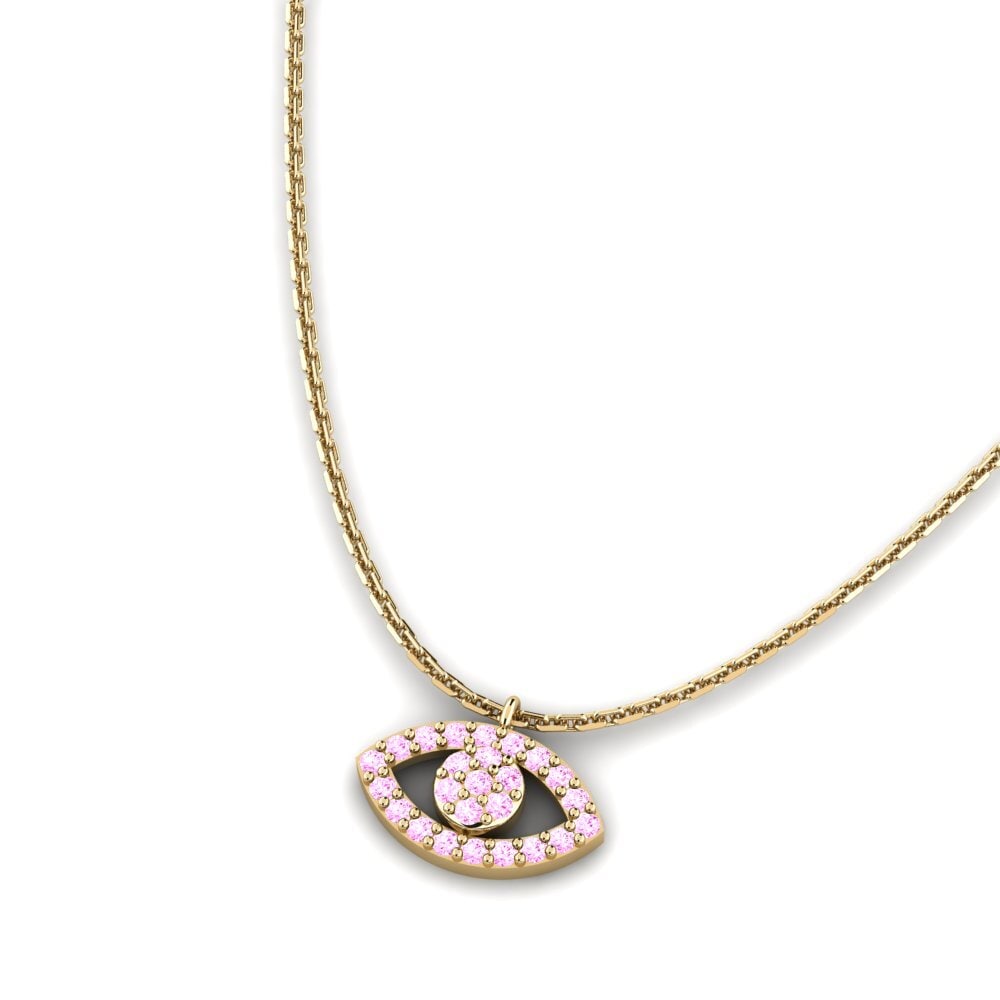 Zafiro Rosado Collar de Mujer Vantage