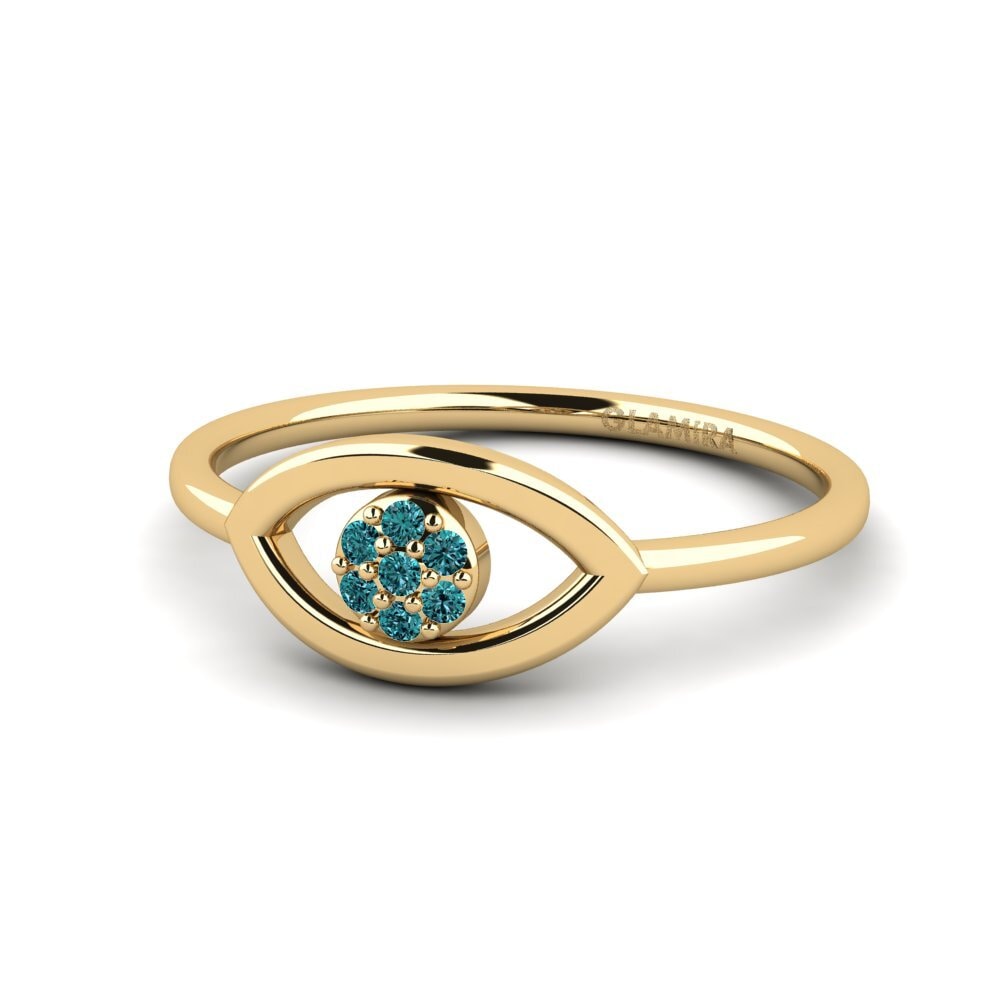 Diamante Azul Anel Versterking